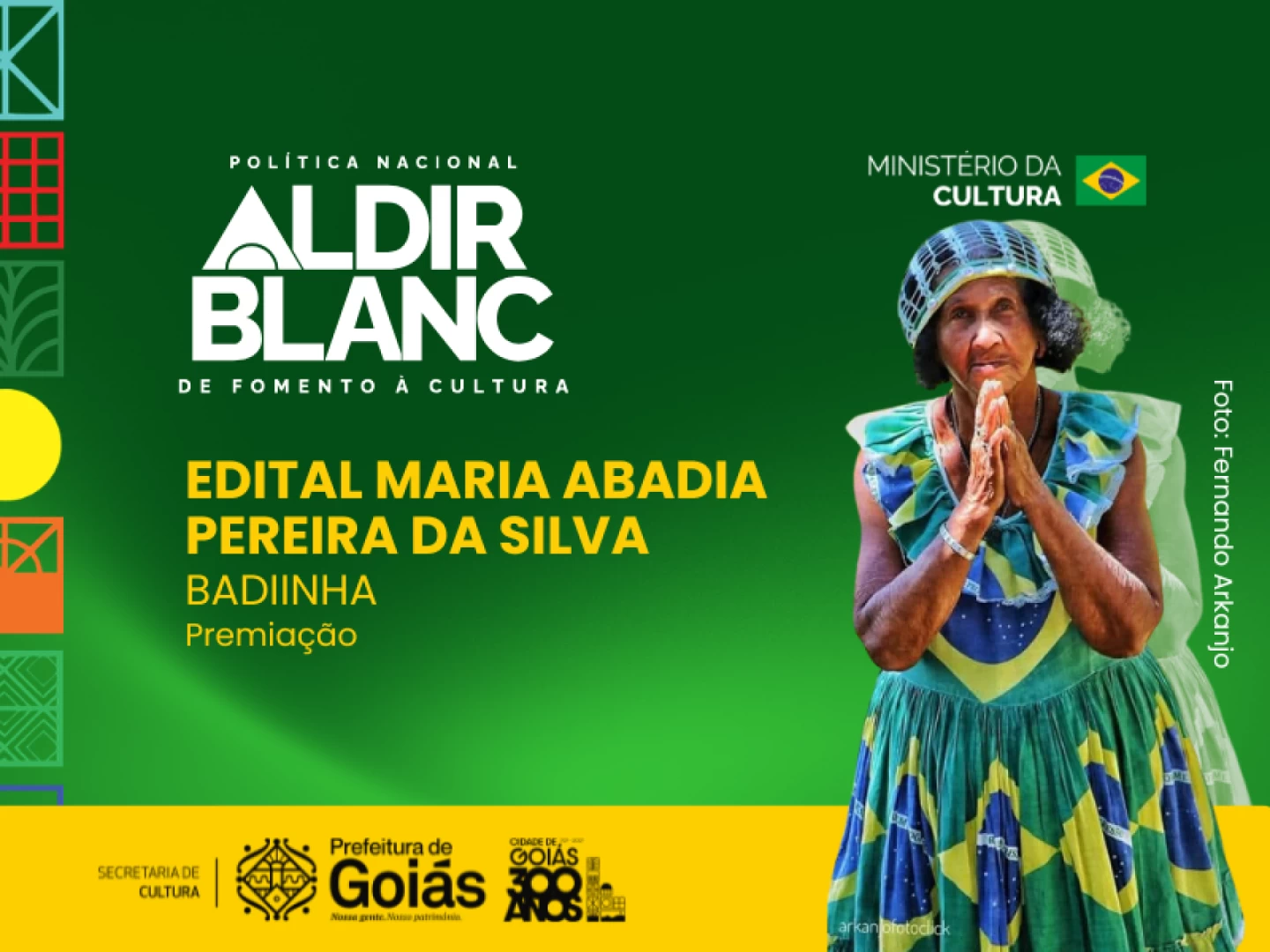 Edital de Premiação Maria Abadia Pereira da Silva "Badiinha"